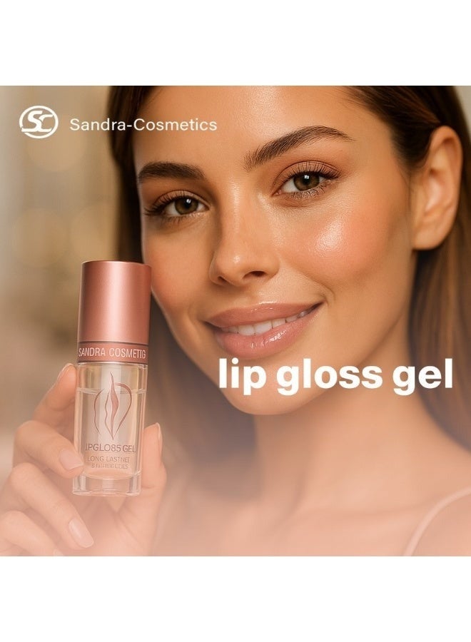 Sandra Hydrating Non-Sticky Lip Gloss by Sandra – Transparent High-Shine Lip Plumper for Natural Volume - Image 4